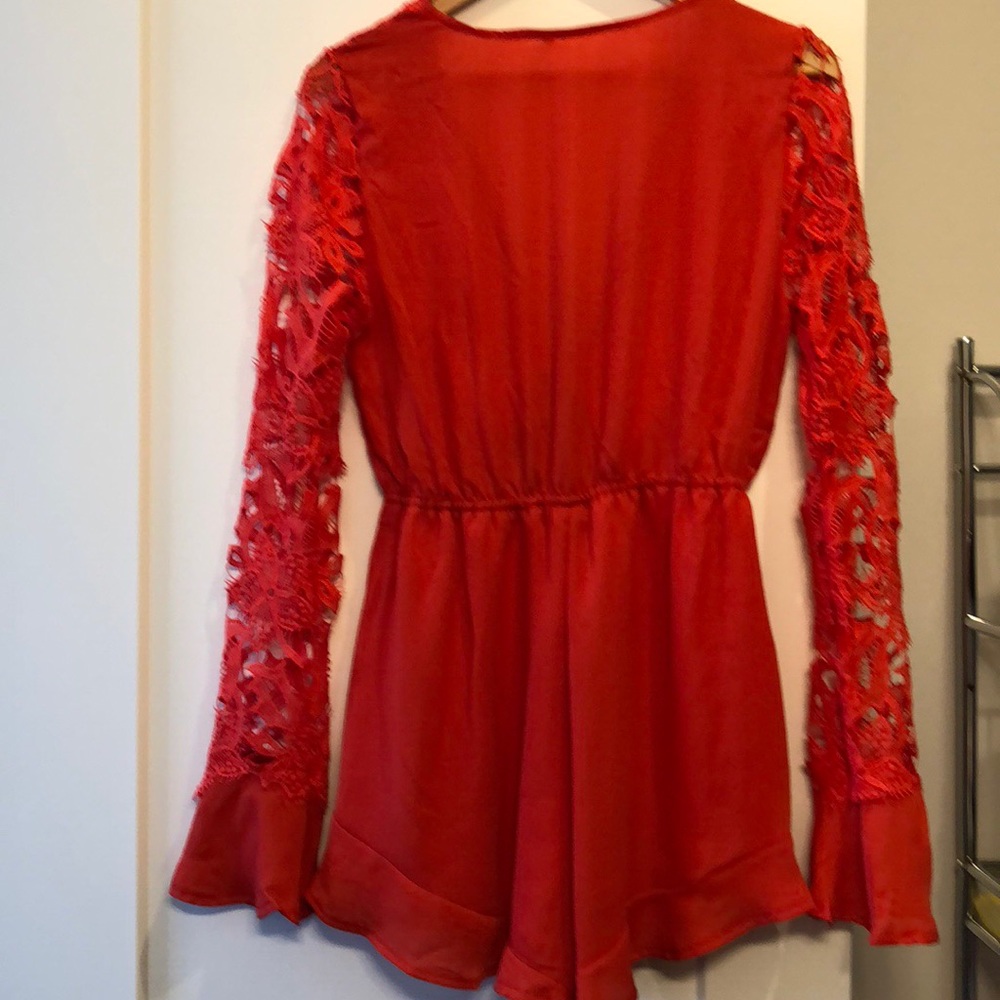 Red jumpsuit - Picture 6 of 7